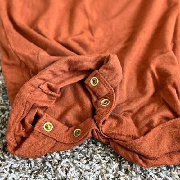 Lou Lou & Company Rust Baby Romper | 12-24M - Picture 3 of 6